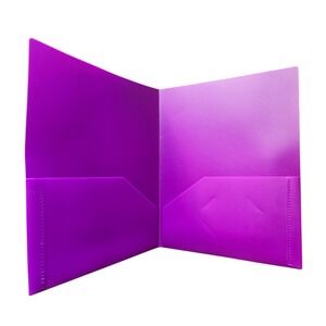 Better Office Products‎ 2 Pocket Poly Portfolio Extra Heavy Weight Purple
